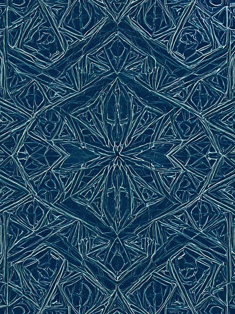 Thumbnail 4 of 4, iPhone Case, Blue Embossed Star Pattern designed and sold by DigitalGemArt.