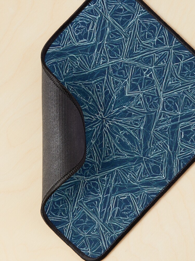 Thumbnail 2 of 5, Mouse Pad, Blue Embossed Star Pattern designed and sold by DigitalGemArt.