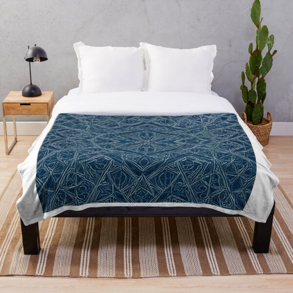 Item preview, Blue Embossed Star Pattern designed and sold by DigitalGemArt.