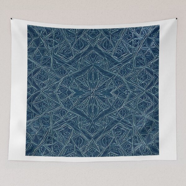 Item preview, Blue Embossed Star Pattern designed and sold by DigitalGemArt.