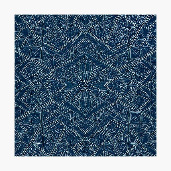 Item preview, Blue Embossed Star Pattern designed and sold by DigitalGemArt.