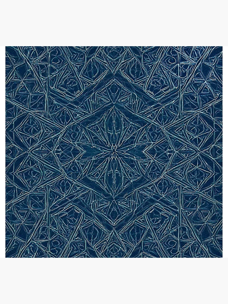 Thumbnail 5 of 5, Socks, Blue Embossed Star Pattern designed and sold by DigitalGemArt.