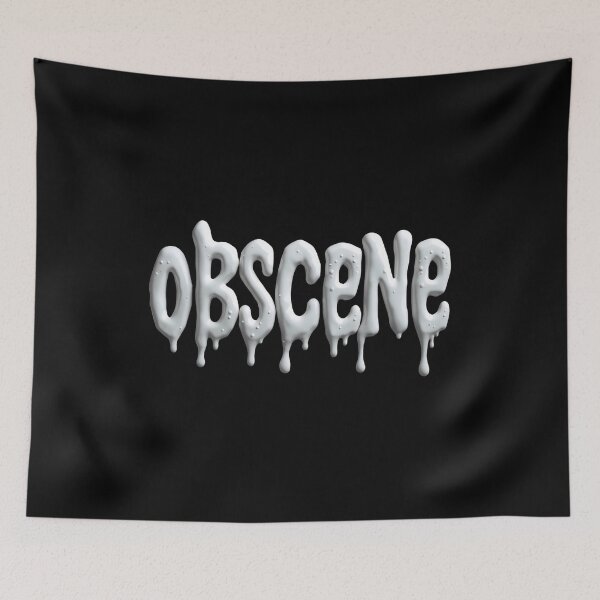 Item preview, Obscene, Dripping Font, White Liquid designed and sold by Burn-Ego.
