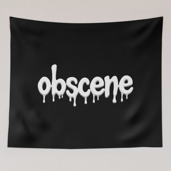 Item preview, Obscene, Slimy Font, White Liquid designed and sold by Burn-Ego.