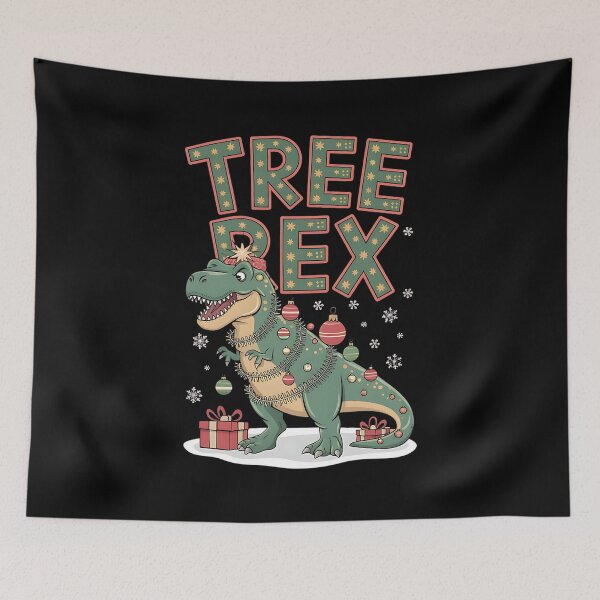 Item preview, Tree Rex Dinosaur Christmas Pun designed and sold by DomTeesHaven.