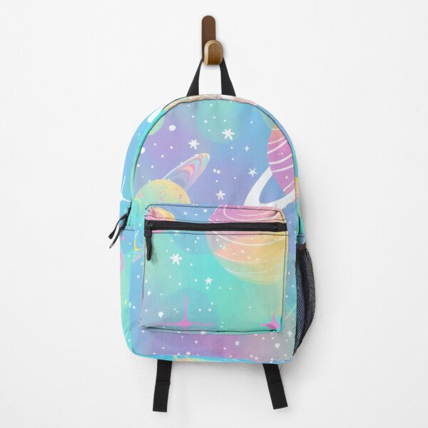 Item preview, Pastel pink and blue anime space kawai planets with stars - starry universe  designed and sold by cocomelon168.