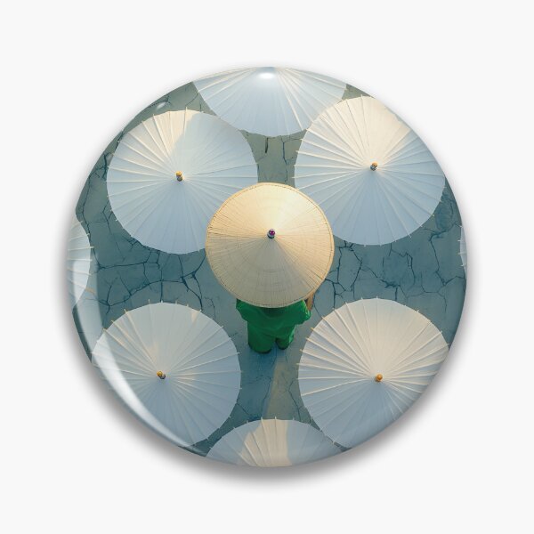 Item preview, Overhead view of white umbrellas and person in center. designed and sold by Artessie.