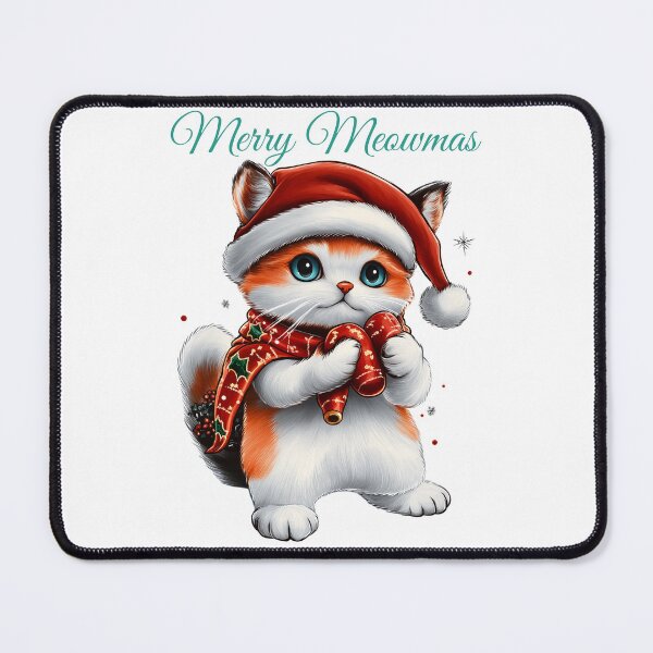 Item preview, Christmas Cat, Festive Kitty, Cute Santa Cat, Merry Meowmas, Holiday Pet Art designed and sold by BukkyStory.