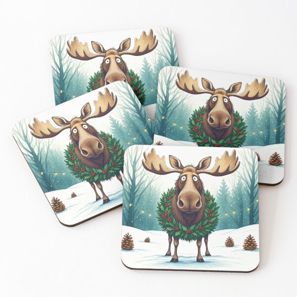 Item preview, Merry Christmoose designed and sold by AJSRPrints.