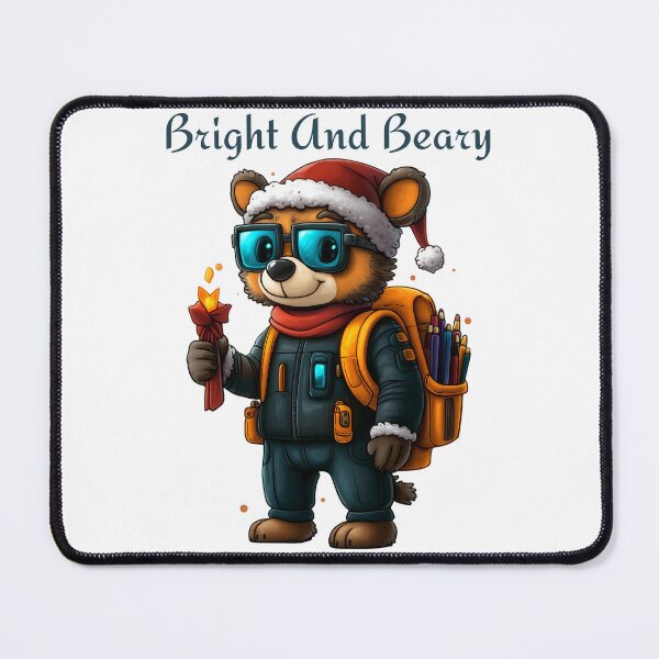 Item preview, Bright And Beary, Christmas Bear Art, Festive Backpack Bear, Cute Holiday Bear, Santa Bear Design designed and sold by BukkyStory.