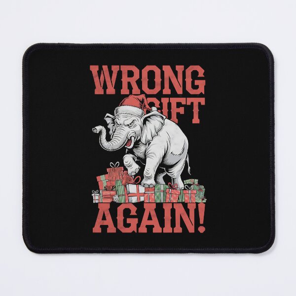Item preview, Wrong Gift Again! - Funny Angry Christmas Elephant designed and sold by FocusedPatterns.