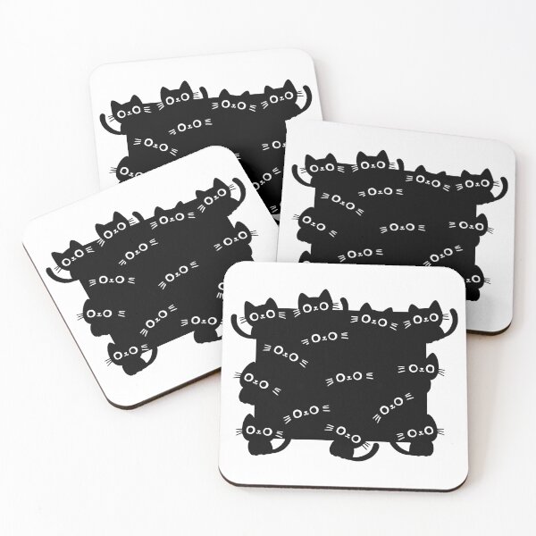 Item preview, Curious Black Cats, Unique designed and sold by villacreativa.