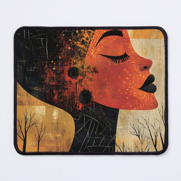 Item preview, Abstract profile with geometric and organic elements. designed and sold by Artessie.