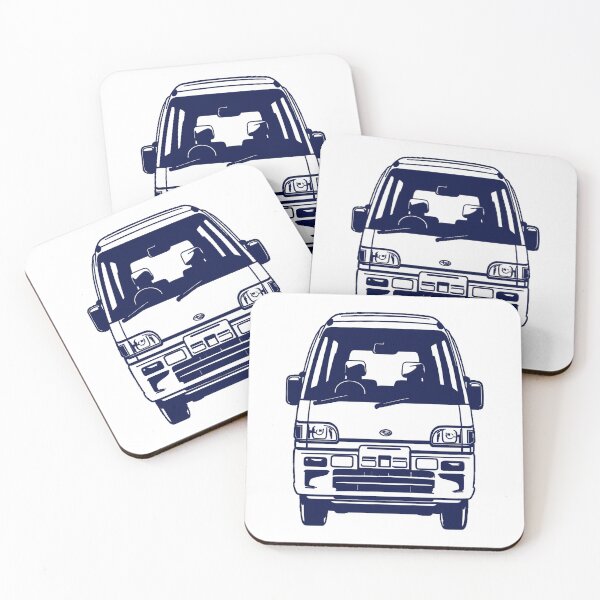 Item preview, Outline of a Japanese Kei Van, Dias Van, JDM Tiny Van, retro JDM designed and sold by mmmkei.