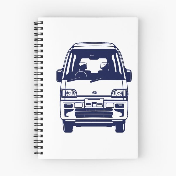 Item preview, Outline of a Japanese Kei Van, Dias Van, JDM Tiny Van, retro JDM designed and sold by mmmkei.