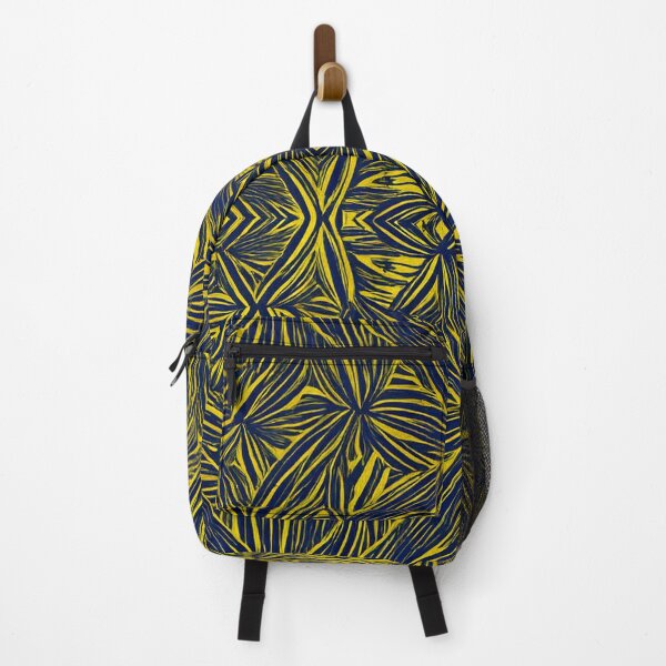 Item preview, Yellow Blue Symmetrical Pattern designed and sold by DigitalGemArt.