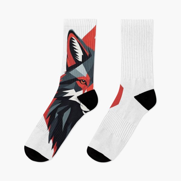 Item preview, red wolf face designed and sold by optimusprime39.
