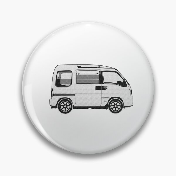 Item preview, Outline of a Japanese Kei Van, Dias Van, JDM Tiny Van, retro JDM designed and sold by mmmkei.