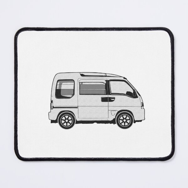 Item preview, Outline of a Japanese Kei Van, Dias Van, JDM Tiny Van, retro JDM designed and sold by mmmkei.