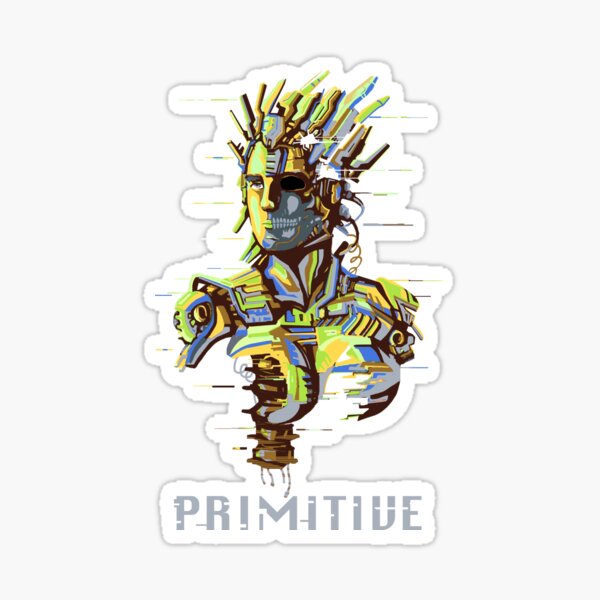 Item preview, Primitive techno girl designed and sold by Paintbase.