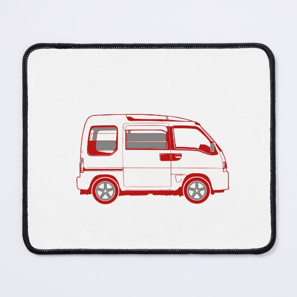 Item preview, Outline of a Japanese Kei Van, Dias Van, JDM Tiny Van, retro JDM designed and sold by mmmkei.