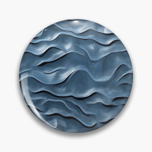 Item preview, Textured waves in smooth blue surface designed and sold by brandway.
