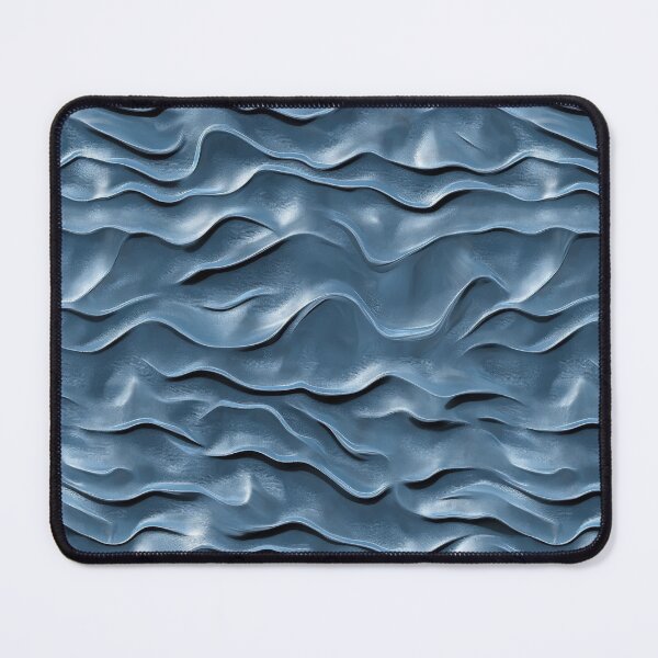 Item preview, Textured waves in smooth blue surface designed and sold by brandway.