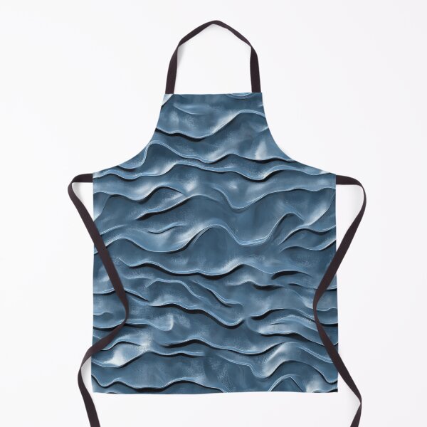 Item preview, Textured waves in smooth blue surface designed and sold by brandway.
