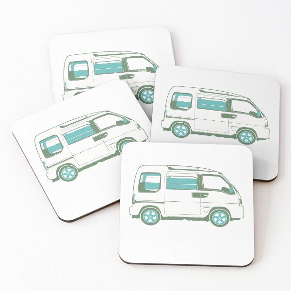 Item preview, Outline of a Japanese Kei Van, Dias Van, JDM Tiny Van, retro JDM designed and sold by mmmkei.