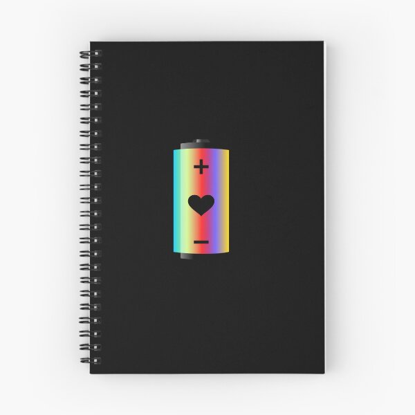 Item preview, Rainbow heart battery designed and sold by Monddesign333.