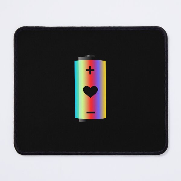 Item preview, Rainbow heart battery designed and sold by Monddesign333.