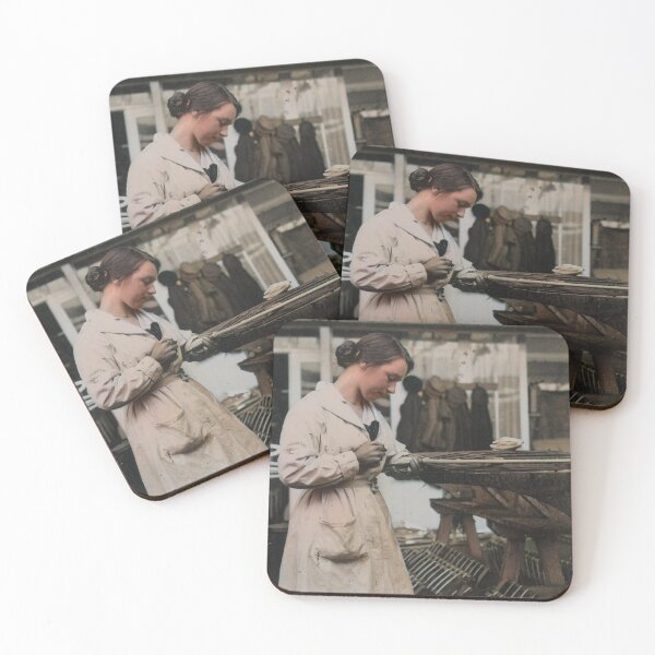 Item preview, Woman airplane factory worker during WWI designed and sold by 19th Century in Color.