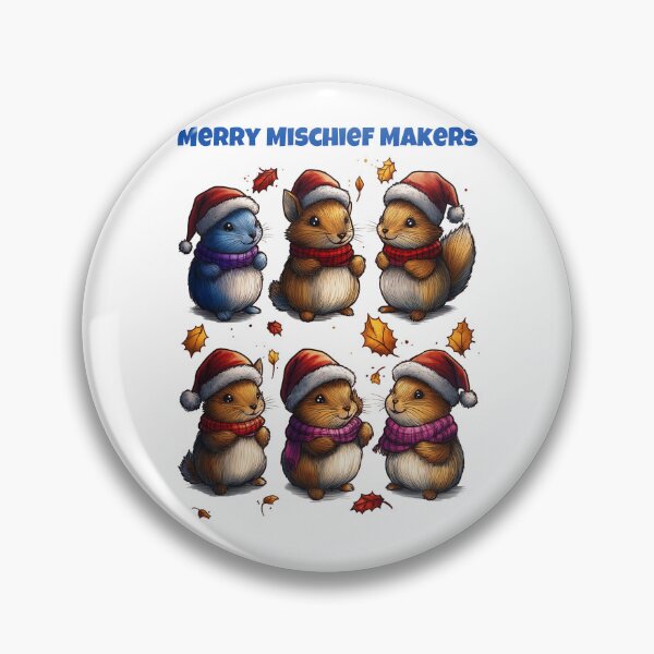 Item preview, Merry Mischief Makers, Christmas Hamsters, Festive Rodents, Cute Holiday Animals, Santa Hat Critters designed and sold by BukkyStory.