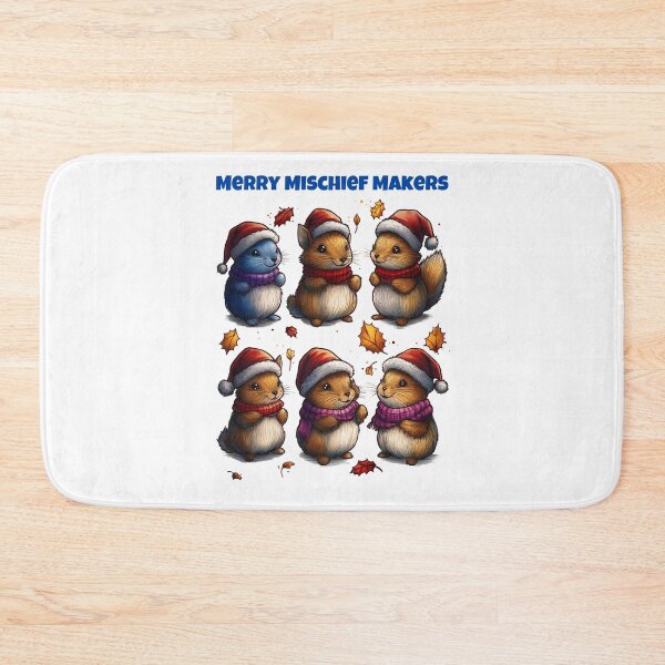 Item preview, Merry Mischief Makers, Christmas Hamsters, Festive Rodents, Cute Holiday Animals, Santa Hat Critters designed and sold by BukkyStory.