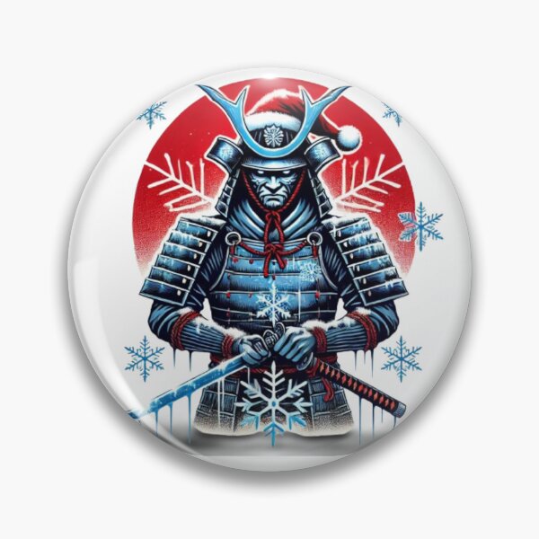 Item preview, Winter Samurai - Festive Warrior Christmas Design designed and sold by HopeLoom.