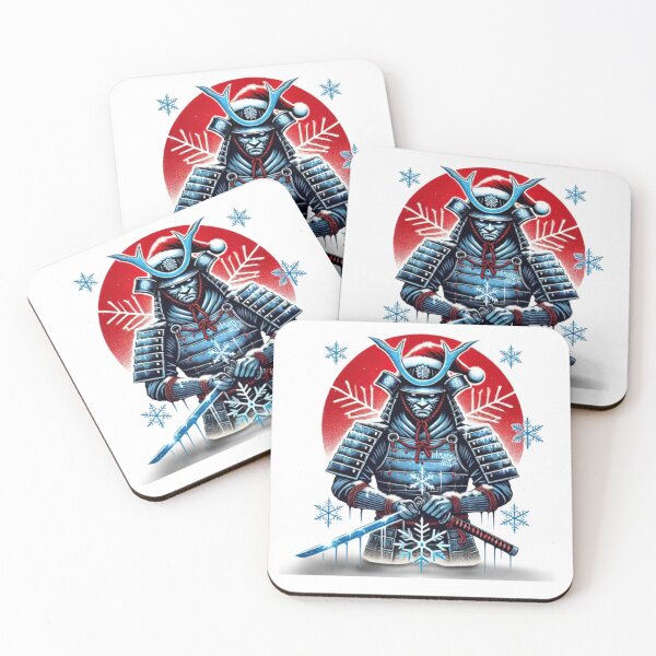 Item preview, Winter Samurai - Festive Warrior Christmas Design designed and sold by HopeLoom.