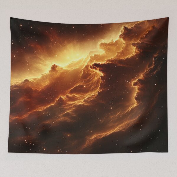 Item preview, Celestial cloud of fiery colors in space designed and sold by brandway.