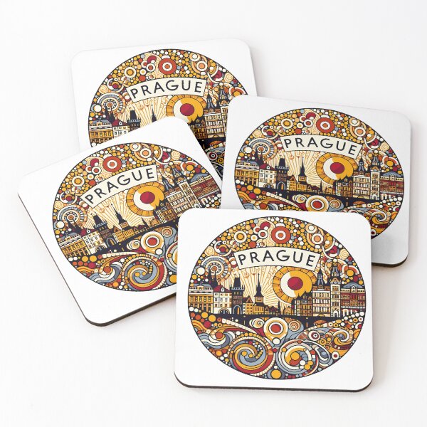 Item preview, Prague – Minimalist Cubic Art Celebrating the City of a Hundred Spires designed and sold by OzzFrequency.