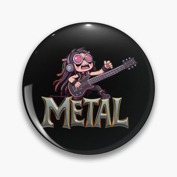 Item preview, Kawaii Metal Guy, Heavy Music, Anime Design designed and sold by Burn-Ego.