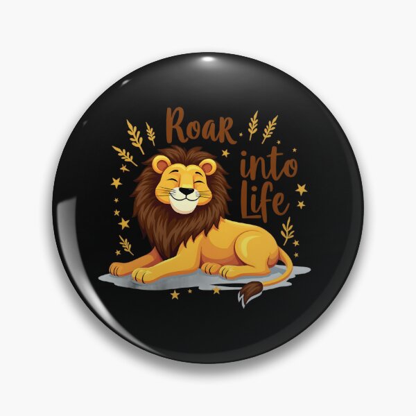 Item preview, Roar info life with this cute lion designed and sold by FriendlyLlama.