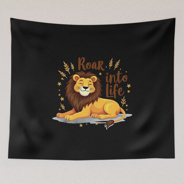 Item preview, Roar info life with this cute lion designed and sold by FriendlyLlama.