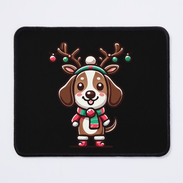 Item preview, Festive Reindeer Puppy Christmas Cheer designed and sold by LuminOrb.