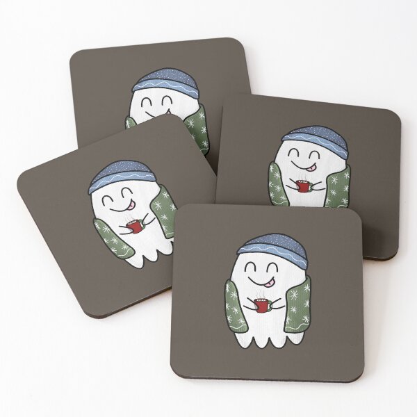 Item preview, Cosy Hot Chocolate Ghost designed and sold by The Innocent Ghost Project.