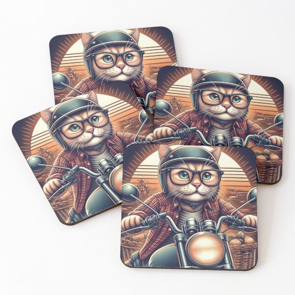 Item preview, Cool Cat on a Motorcycle designed and sold by Arte82.