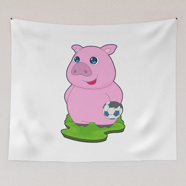 Item preview, Pig Soccer player Soccer designed and sold by Snabdesign84.