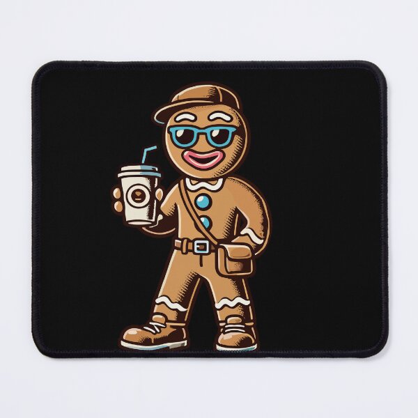 Item preview, Funny Gingerbread Man With Coffee For Christmas designed and sold by LuminOrb.