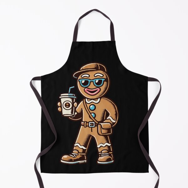 Item preview, Funny Gingerbread Man With Coffee For Christmas designed and sold by LuminOrb.