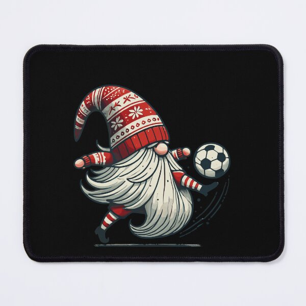 Item preview, Weihnachtlicher Fußball Gnom Zwerg Elf Fan designed and sold by LuminOrb.