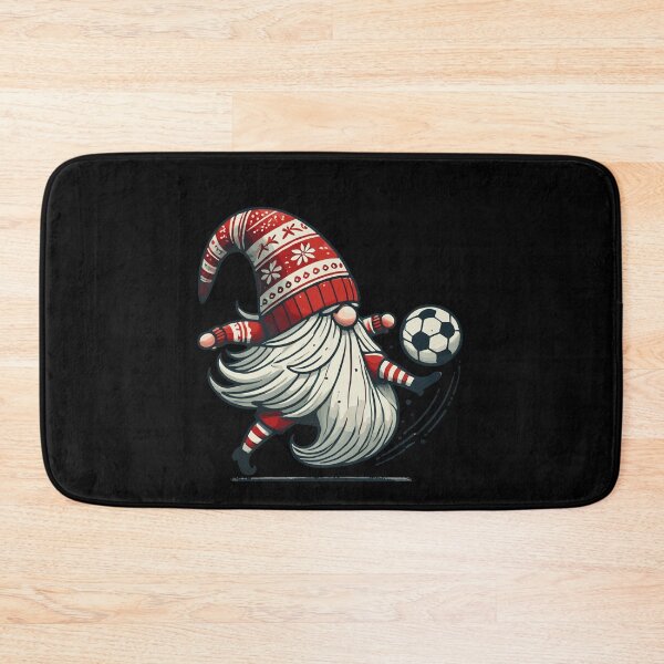 Item preview, Weihnachtlicher Fußball Gnom Zwerg Elf Fan designed and sold by LuminOrb.