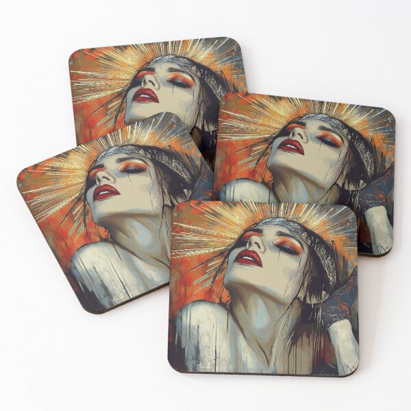 Item preview, "Radiate". Female confidence in bold contrasting colour. designed and sold by Shoot-The-Moon.